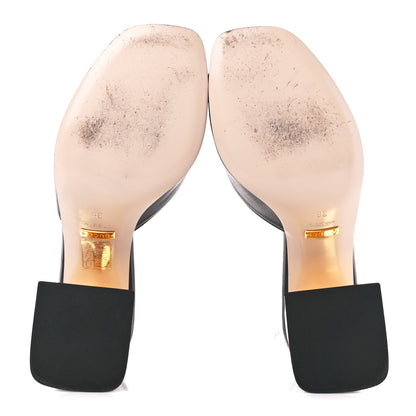 Gucci Nappa Horsebit 75mm Slide Sandals 36 Black 5 of 10