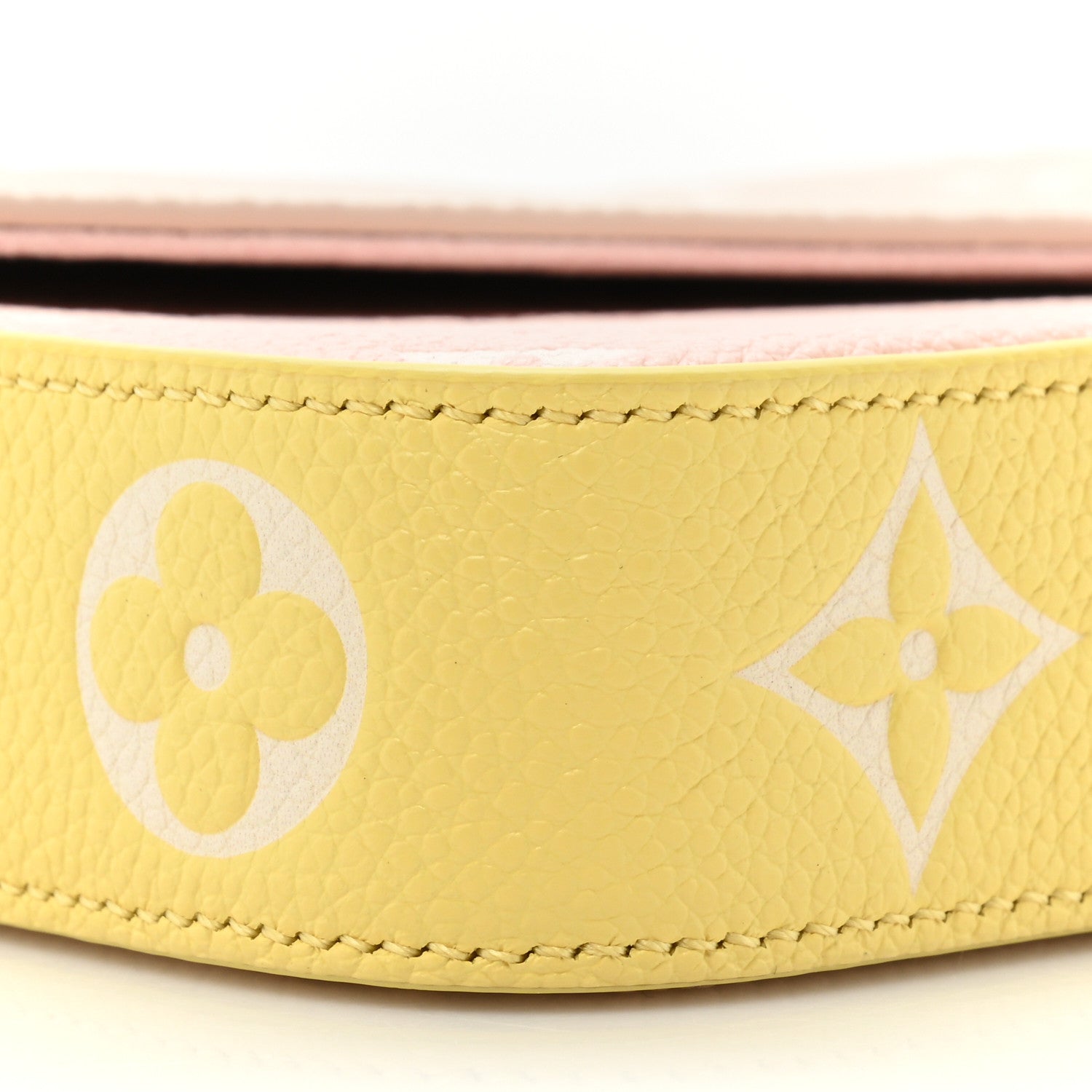 Louis Vuitton Empreinte Spring in the City Felicie Pochette Chain Wallet Pink Beige Yellow 11 of 13