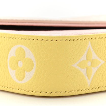 Louis Vuitton Empreinte Spring in the City Felicie Pochette Chain Wallet Pink Beige Yellow 11 of 13