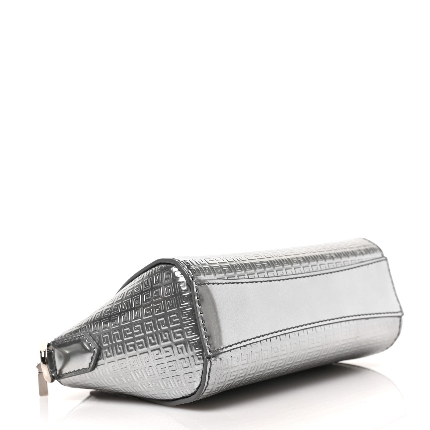 Givenchy Metallic Calfskin 4G Embossed Nano Antigona Silver 4 of 8