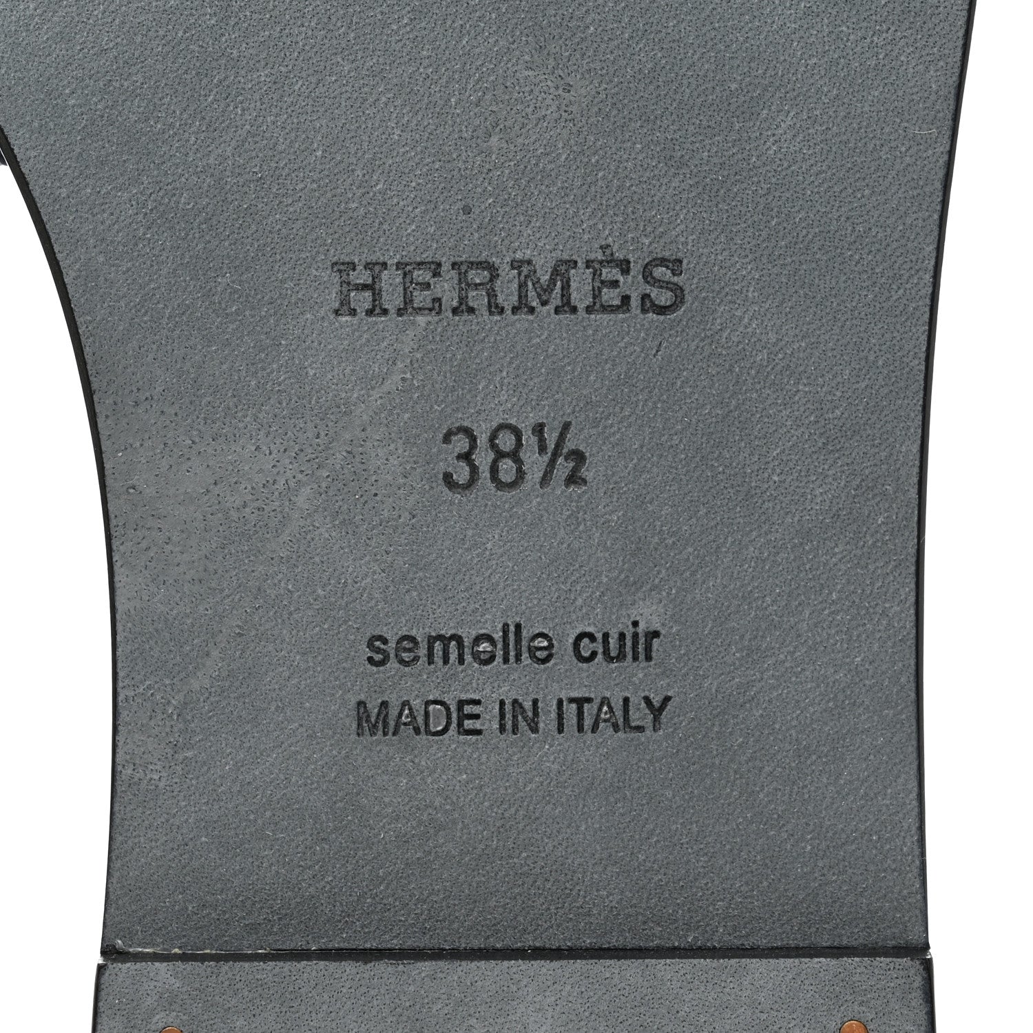 Hermes Denim Oran Sandals 38.5 Bleu Brut 8 of 9