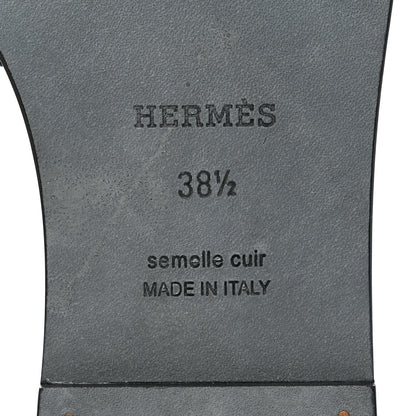 Hermes Denim Oran Sandals 38.5 Bleu Brut 8 of 9