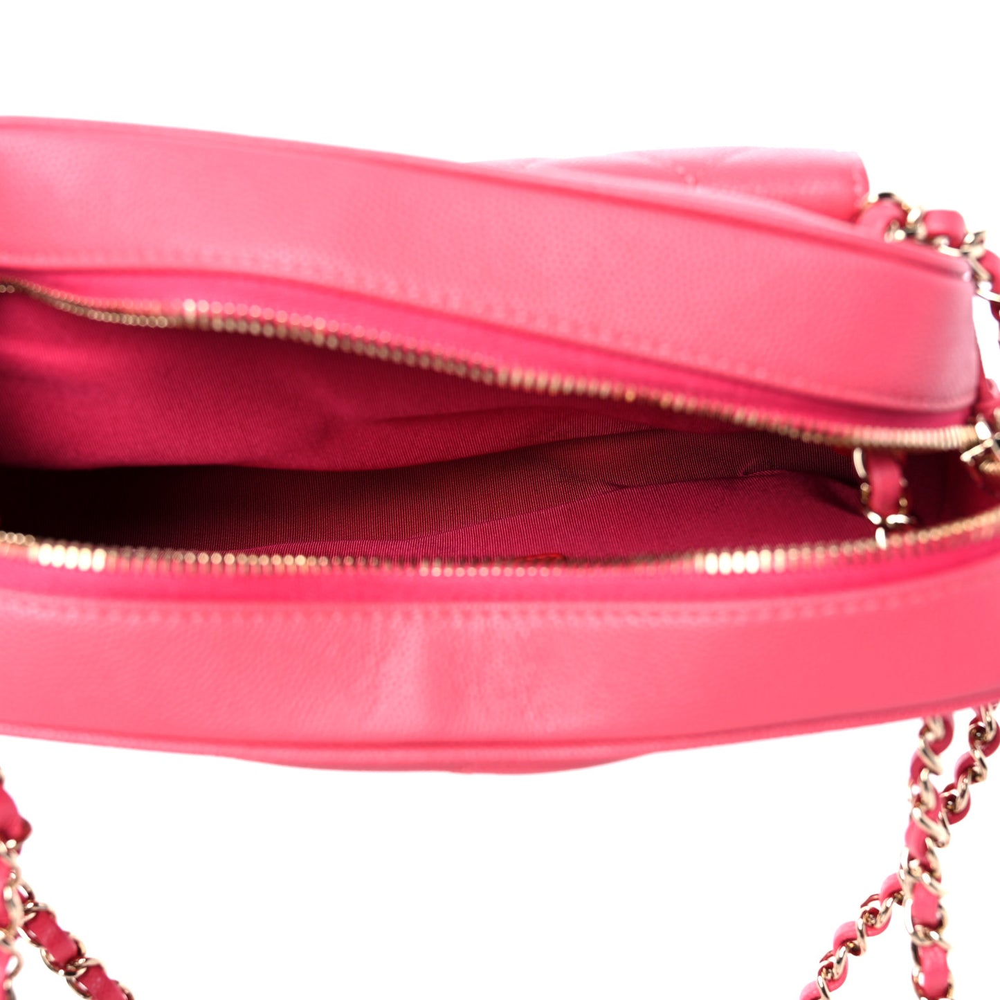 Caviar Quilted Small In & Out Camera Case Pink