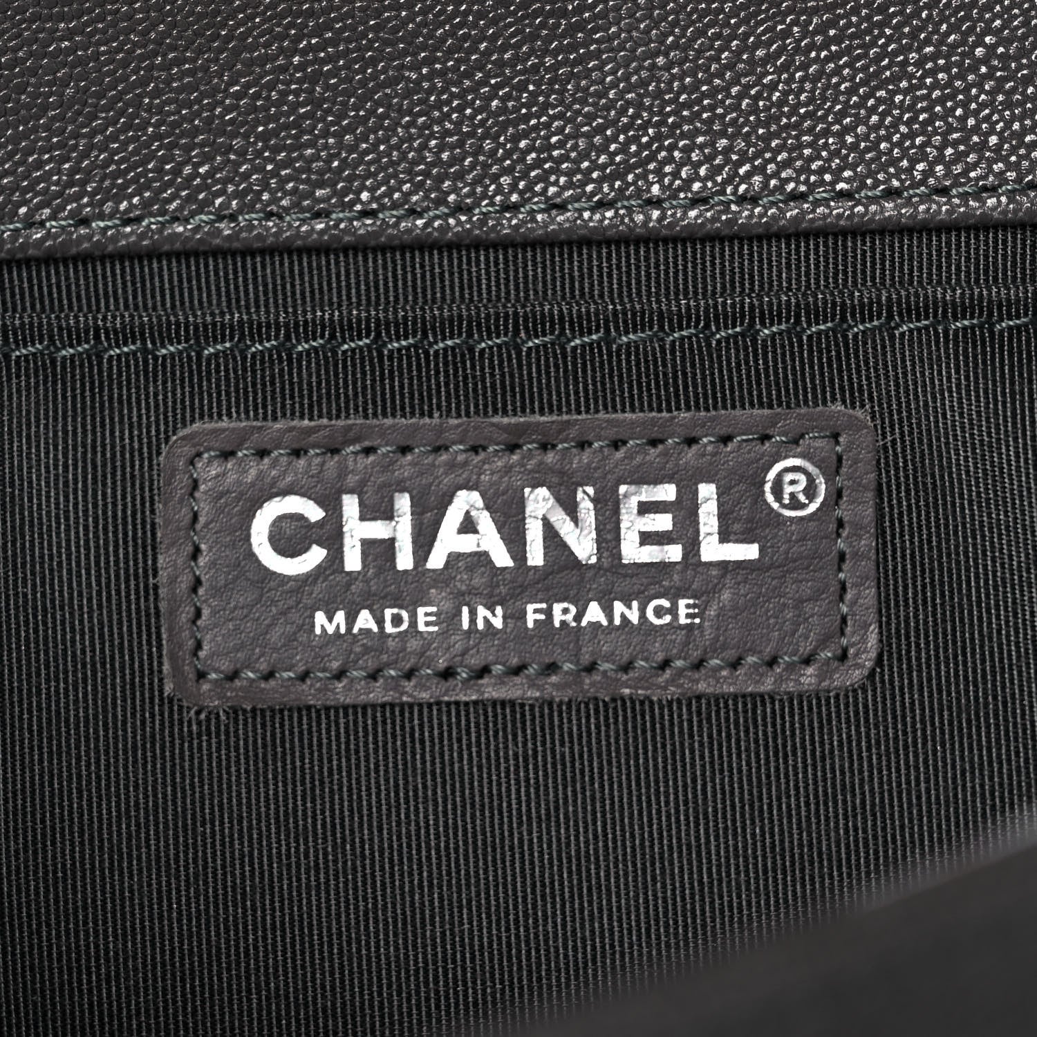 Chanel Caviar Quilted Medium Boy Flap Grey 6 of 9