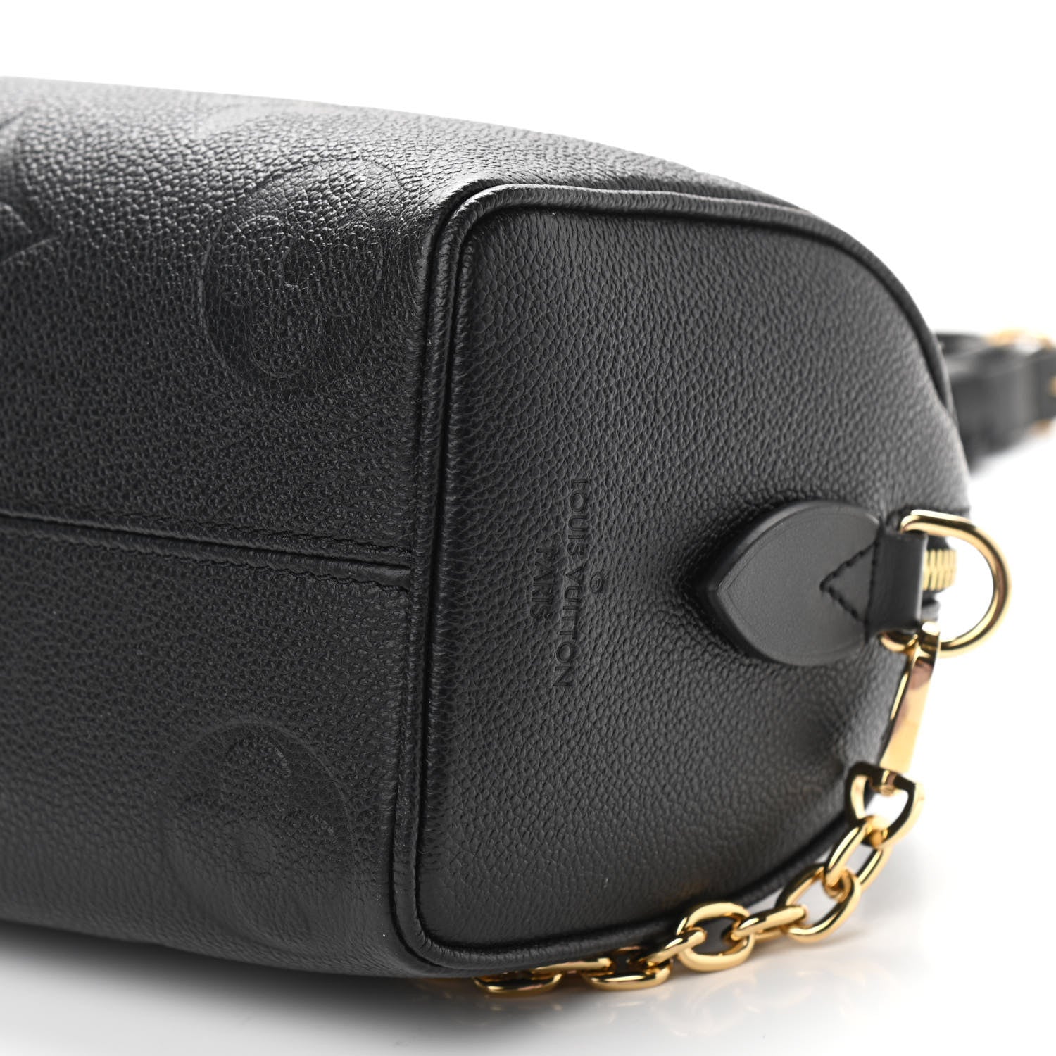 Louis Vuitton Empreinte Monogram Giant Speedy Bandouliere 20 Black 9 of 10