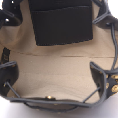 Chloe Lambskin Studded Small Inez Drawstring Bag Black 5 of 9