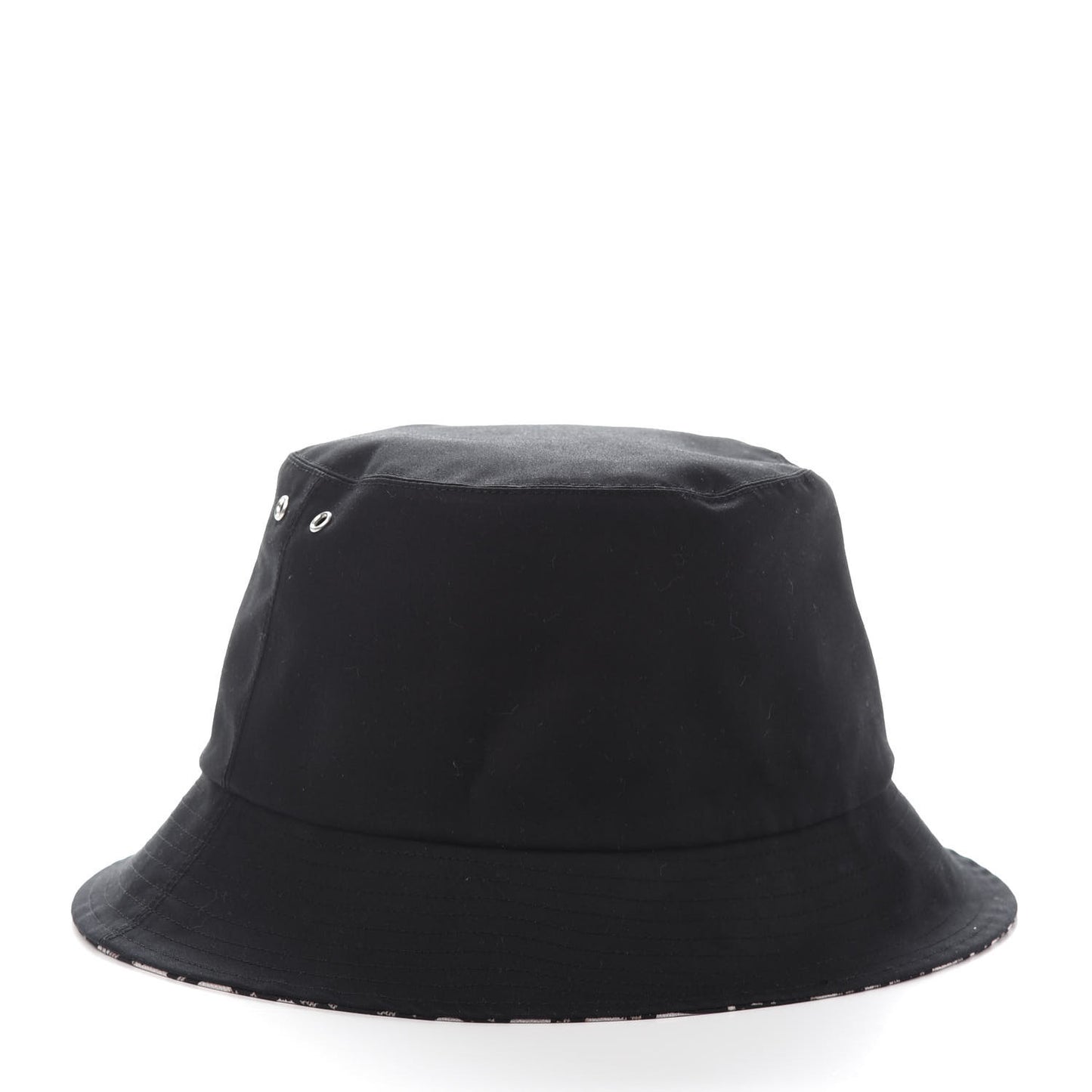 Polyester Cotton Oblique Teddy-D Brim Bucket Hat 58 Black