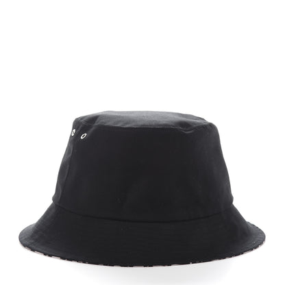 Christian Dior Polyester Cotton Oblique Teddy-D Brim Bucket Hat 58 Black 10 of 12