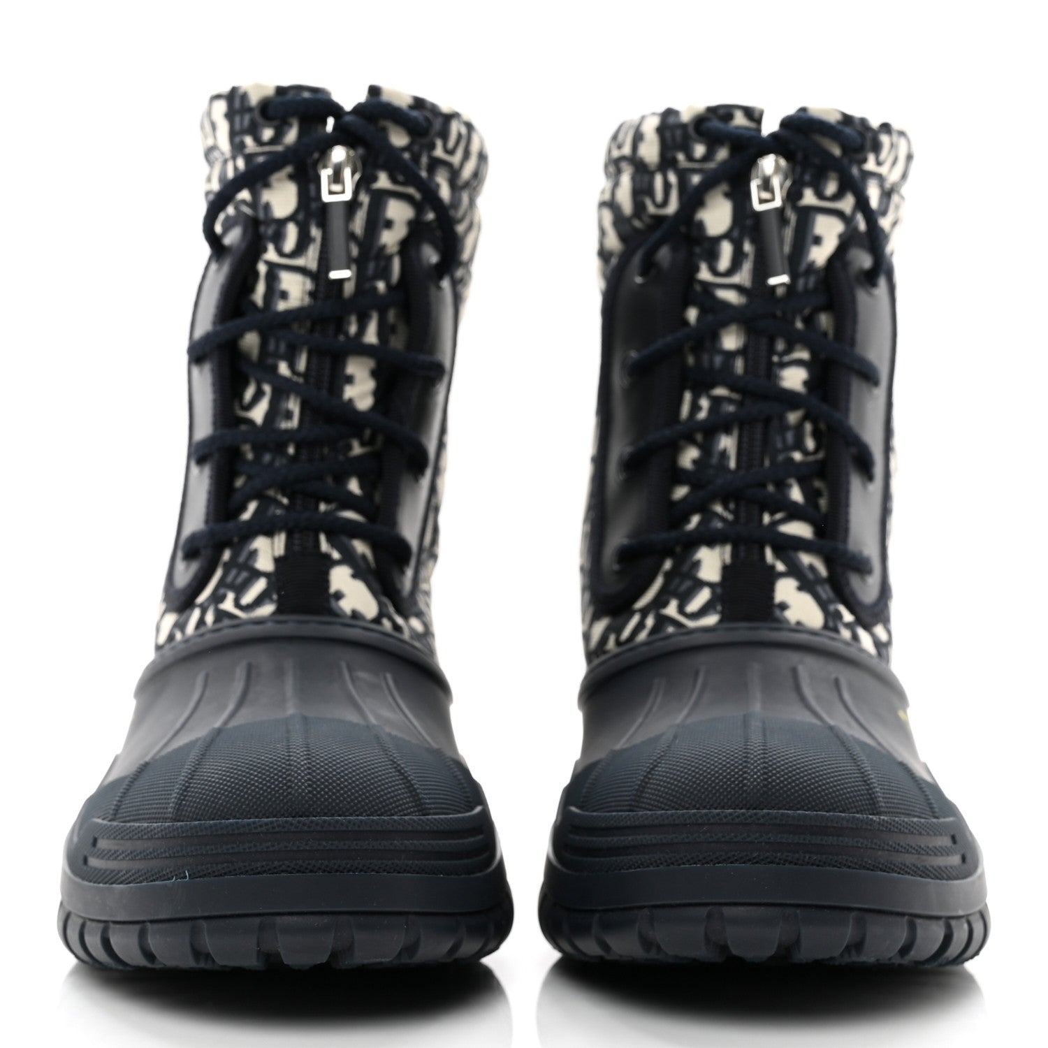 Christian Dior Oblique Nylon D-Venture Boots 39 Deep Blue 2 of 8