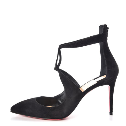 Christian Louboutin Veau Velours Rosas 85 Pumps 38.5 Black 1 of 8