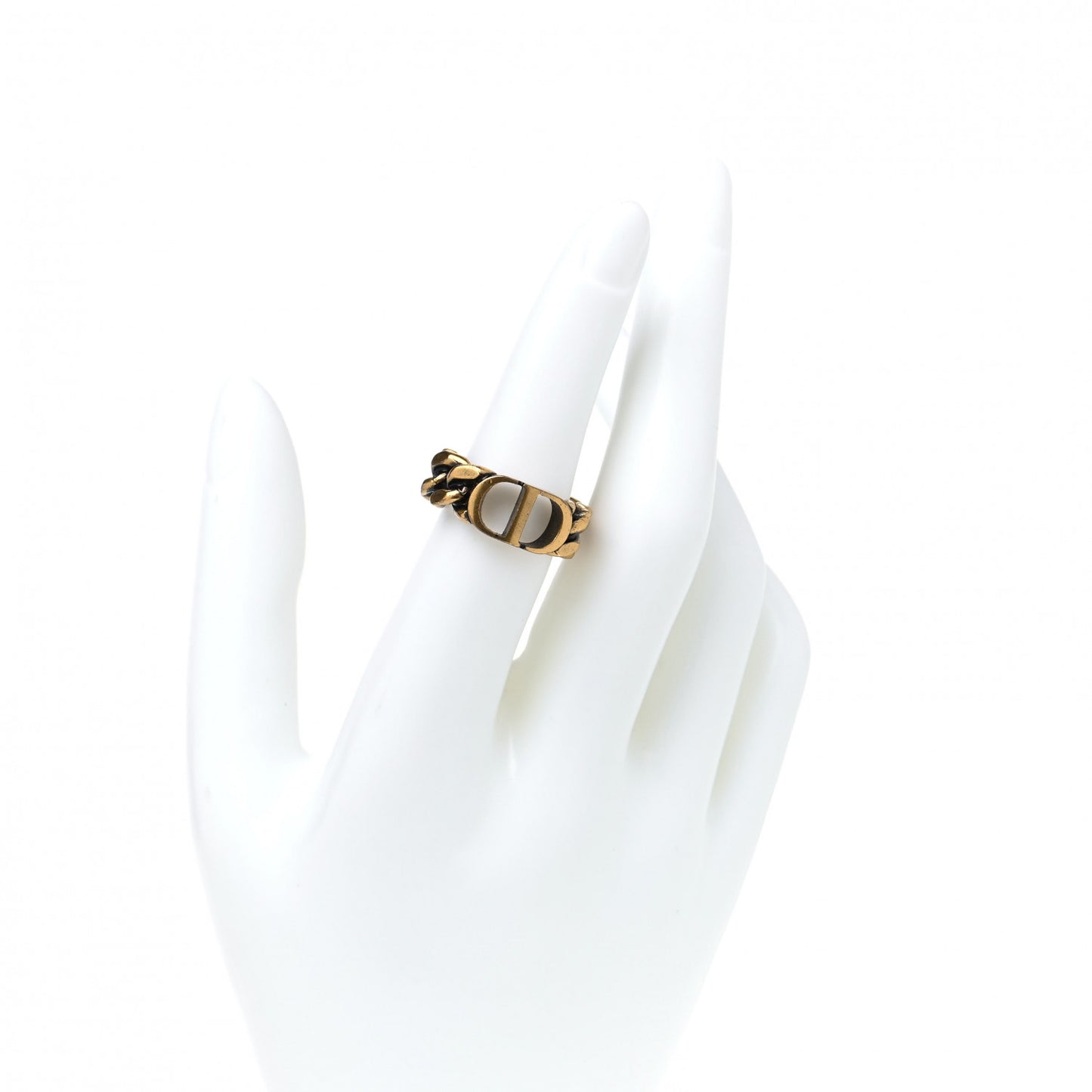 Metal Danseuse Etoile Chain Ring 6 Gold