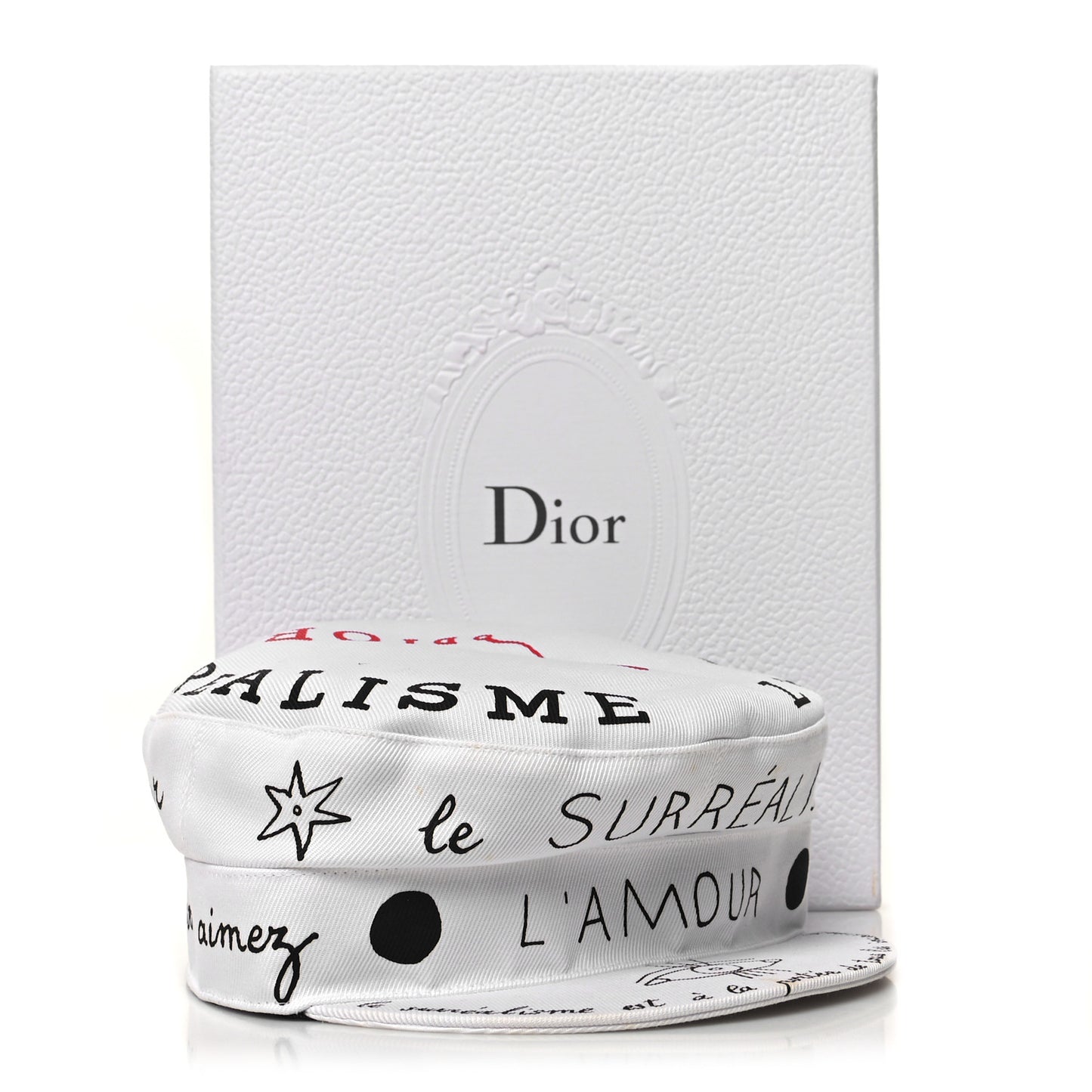 Canvas Printed Daydream Words Cap Hat 57 White