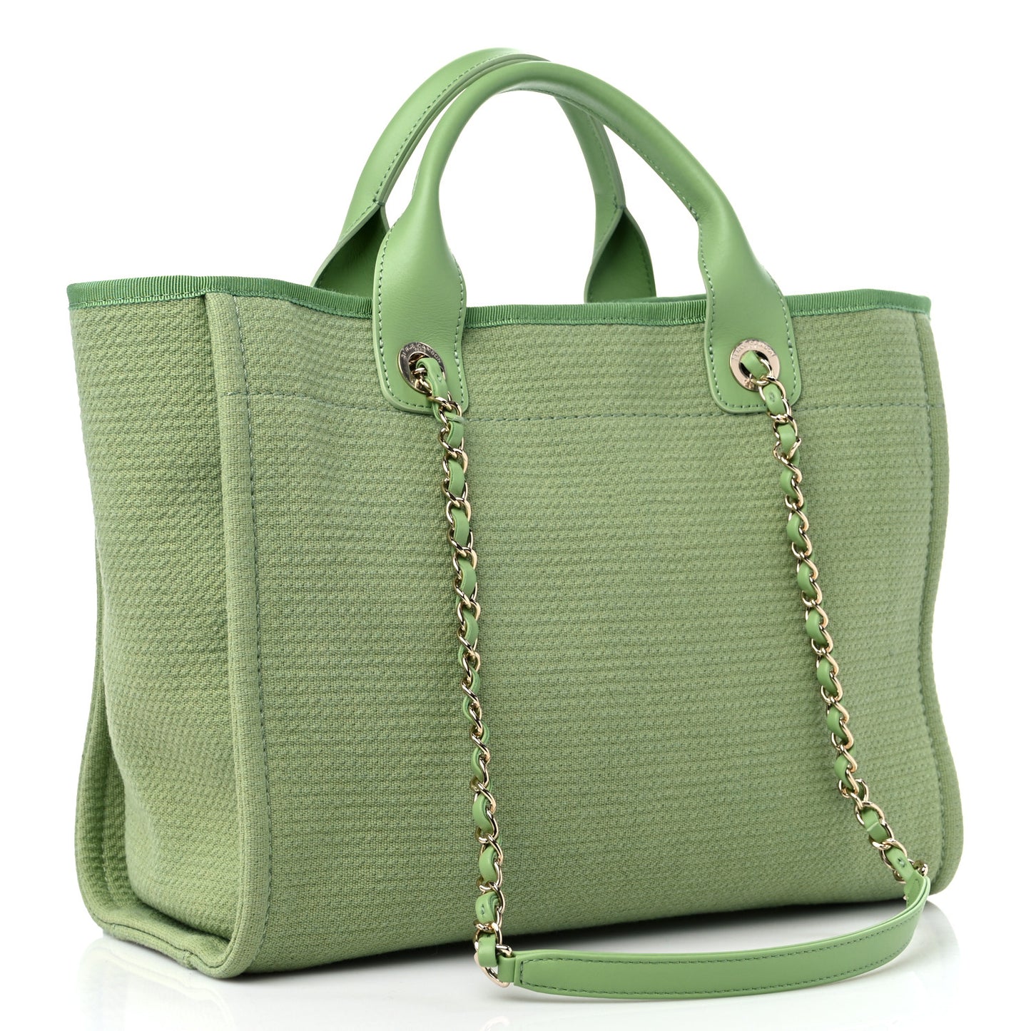 Mixed Fibers Small Deauville Tote Green
