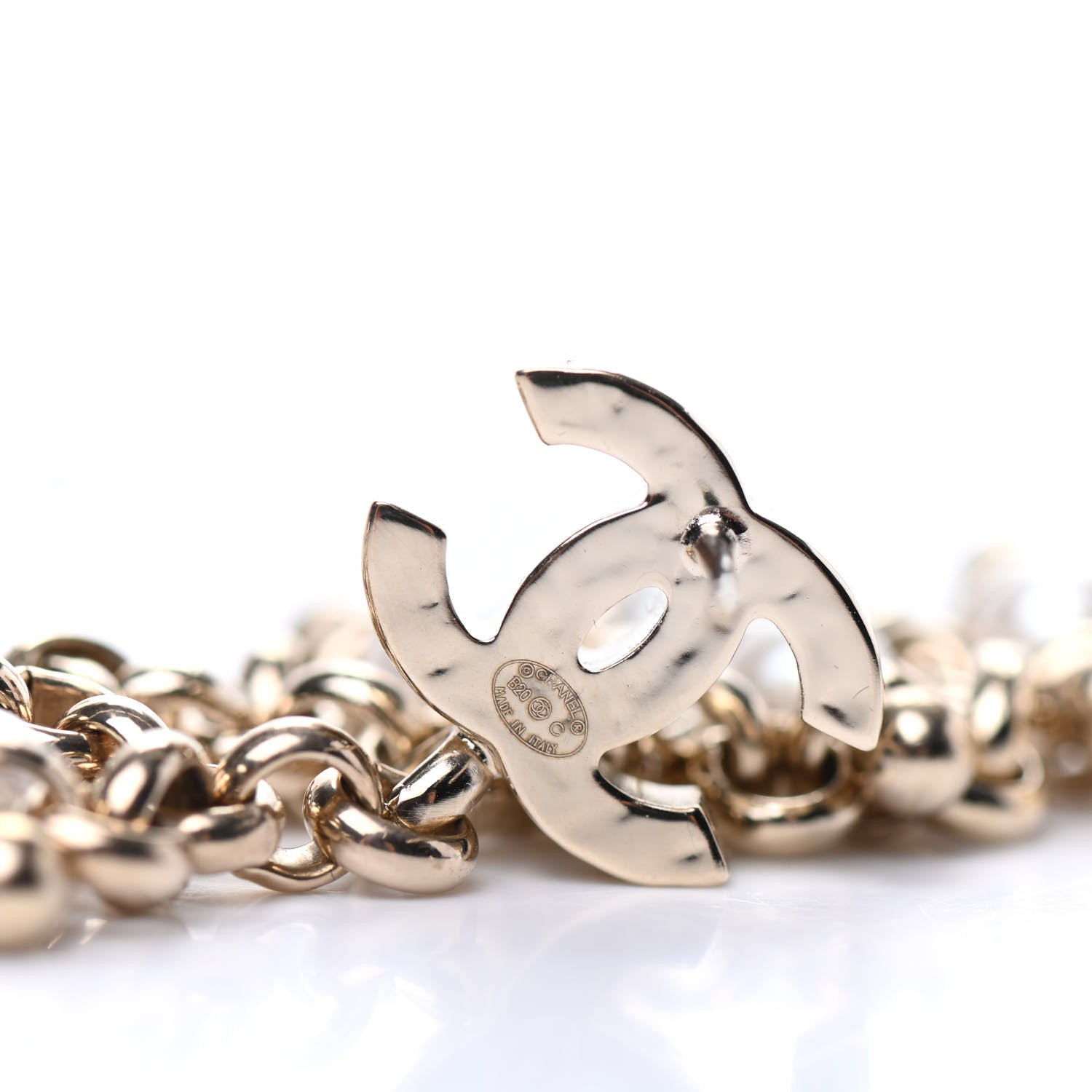 Chanel Pearl Monte-Carlo Nights Drop Earrings Gold 4 of 5