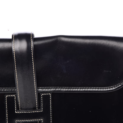 Hermes Box Calf Jige PM Clutch Black 11 of 13