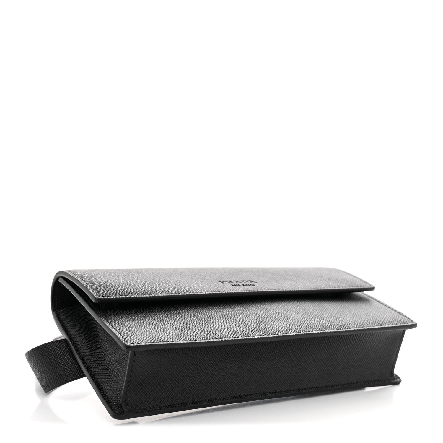 Prada Saffiano Pocket Belt Bag Black 3 of 8