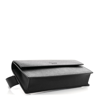 Prada Saffiano Pocket Belt Bag Black 3 of 8