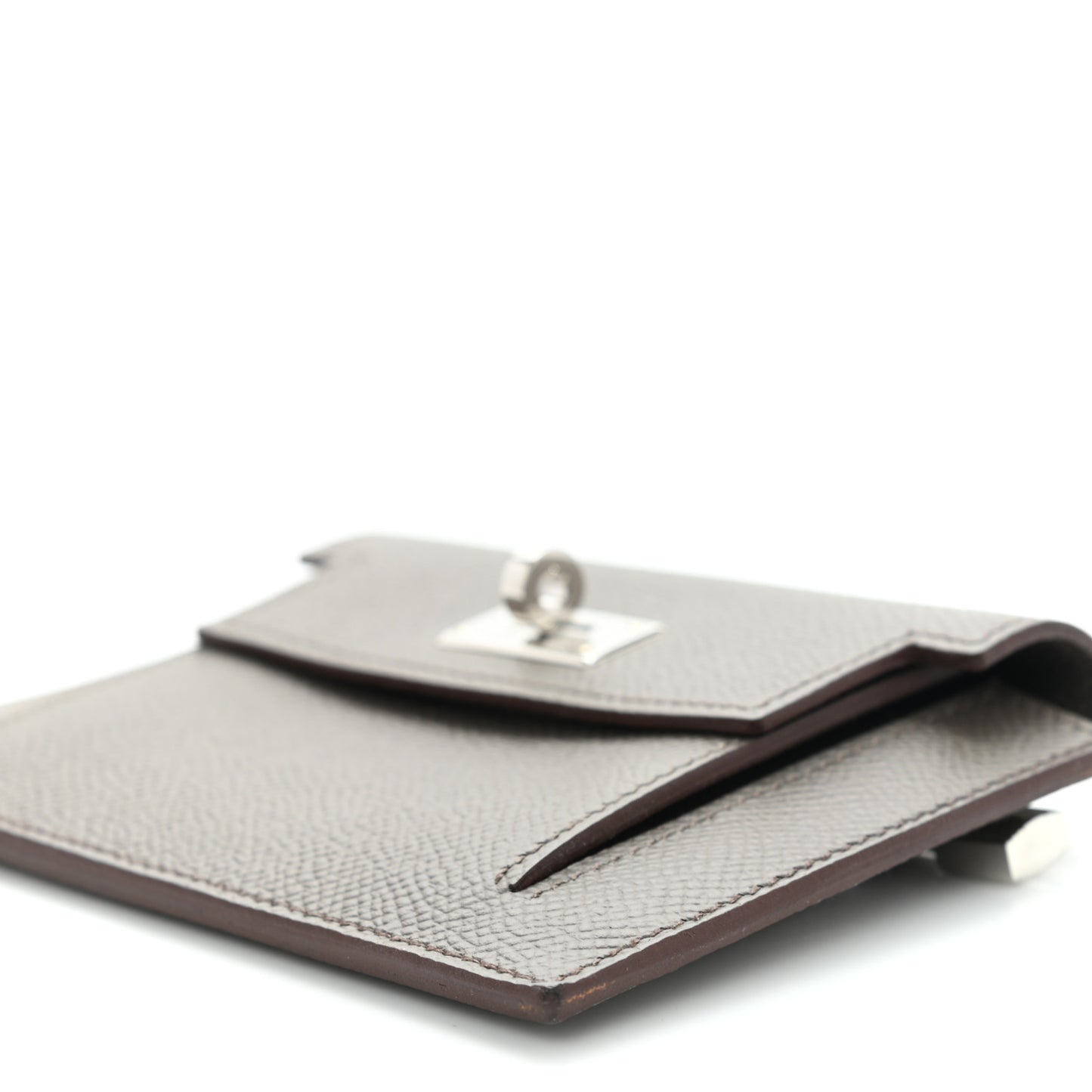 Epsom Kelly Pocket Compact Wallet Etain