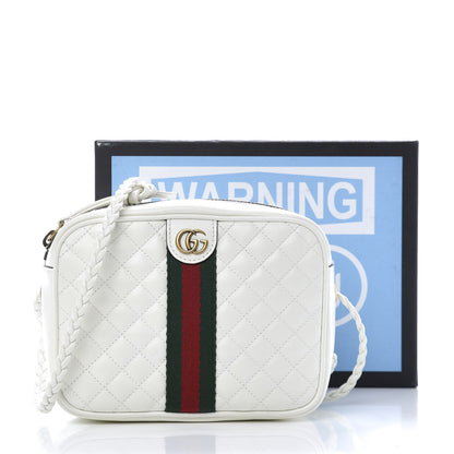 Gucci Calfskin Web Trapuntata Mini Shoulder Bag Off White 11 of 11