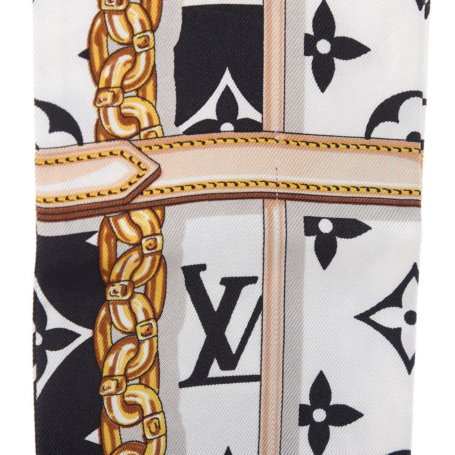 Louis Vuitton Silk Monogram Confidential Bandeau Black 5 of 5
