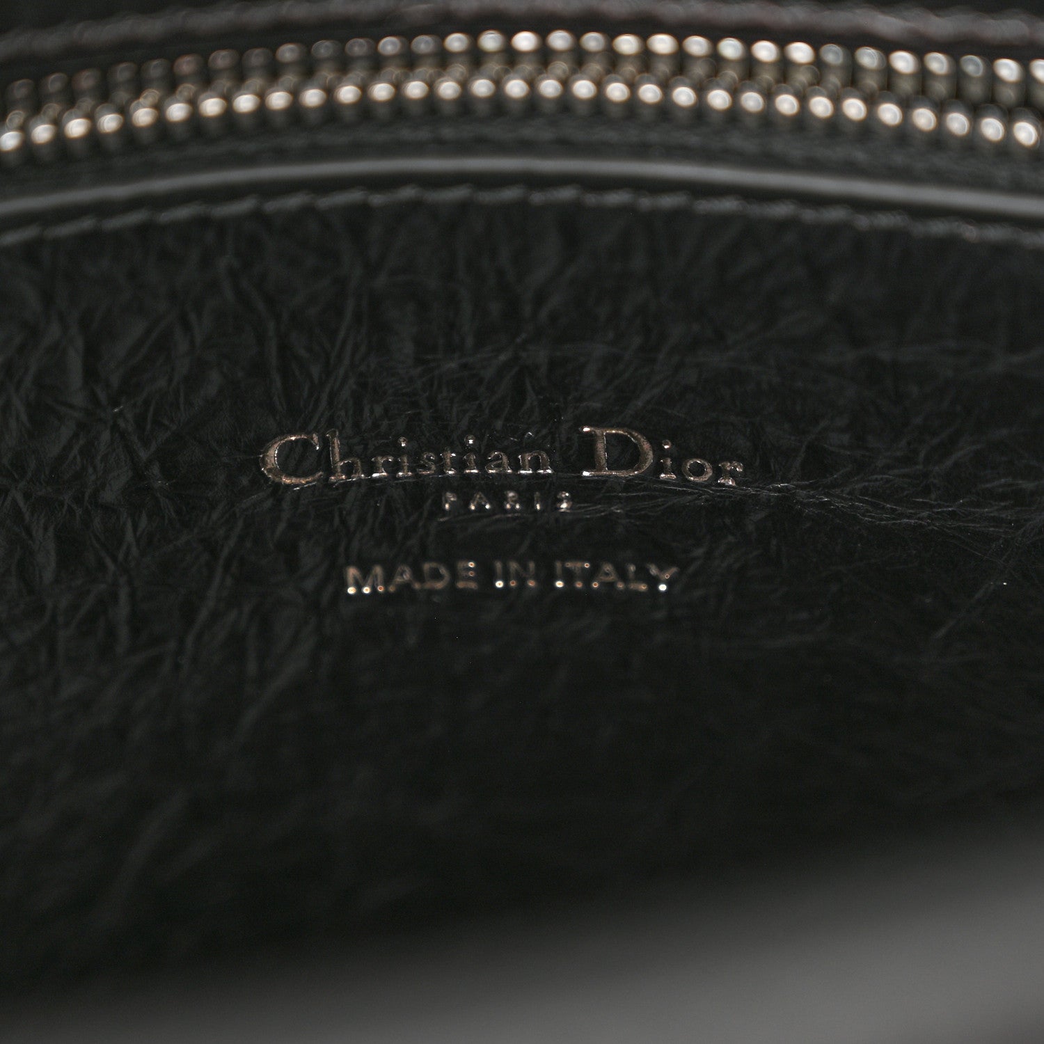 Christian Dior Crinkled Calfskin Studded Pearls Medium Lady Dior Black 7 of 10