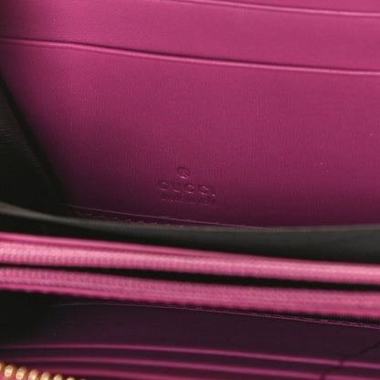 Gucci Moon Calfskin Zip Around Wallet New Rosette 6 of 7
