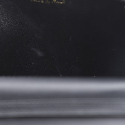 Chanel Calfskin Crocodile Embossed Graffiti 2.55 Cocodile Reissue Wallet On Chain WOC Black Gold 11 of 13