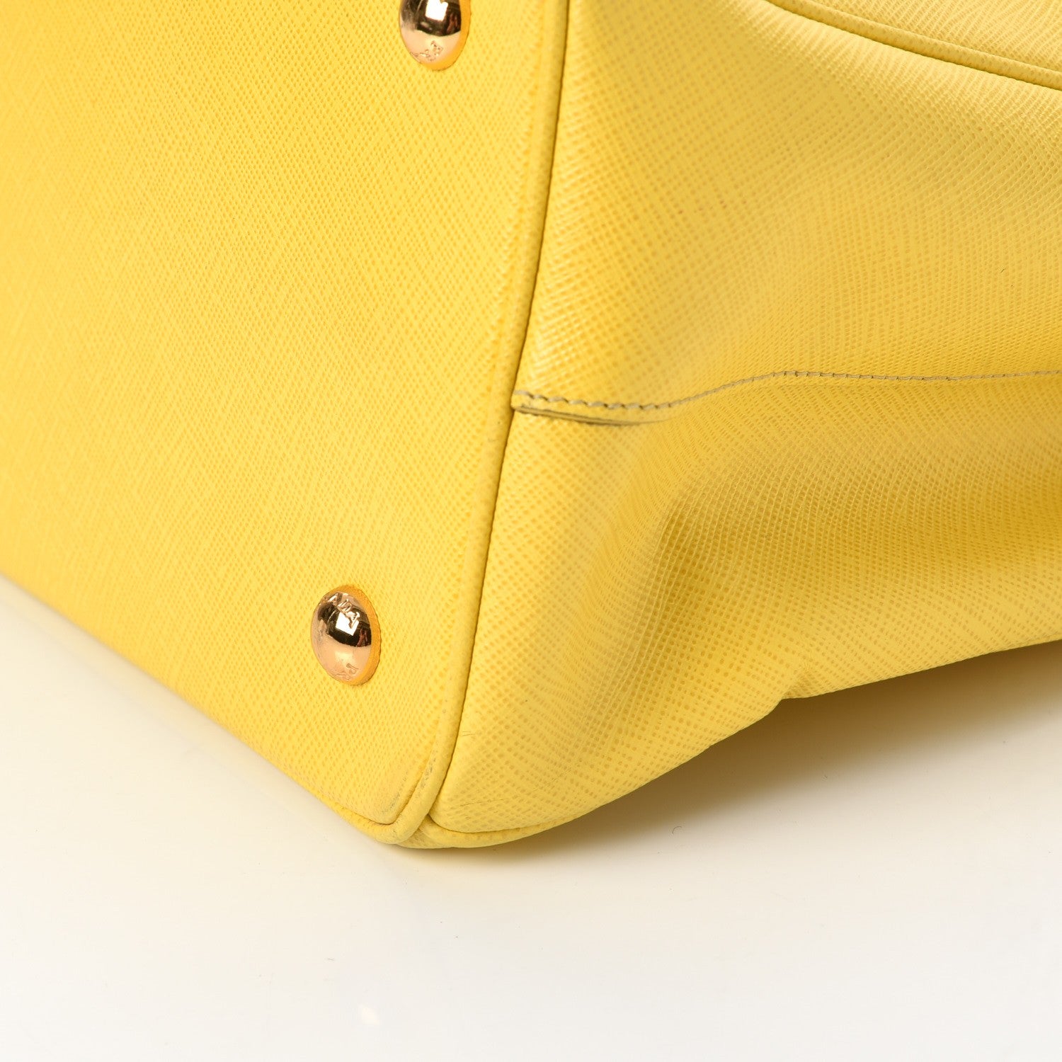 Prada Saffiano Lux Medium Tote Girasole 14 of 15