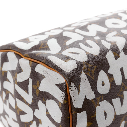Louis Vuitton Monogram Graffiti Speedy 30 Silver 18 of 18