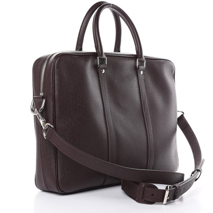 Louis Vuitton Taiga Porte Documents Voyage PM Acajou 3 of 10