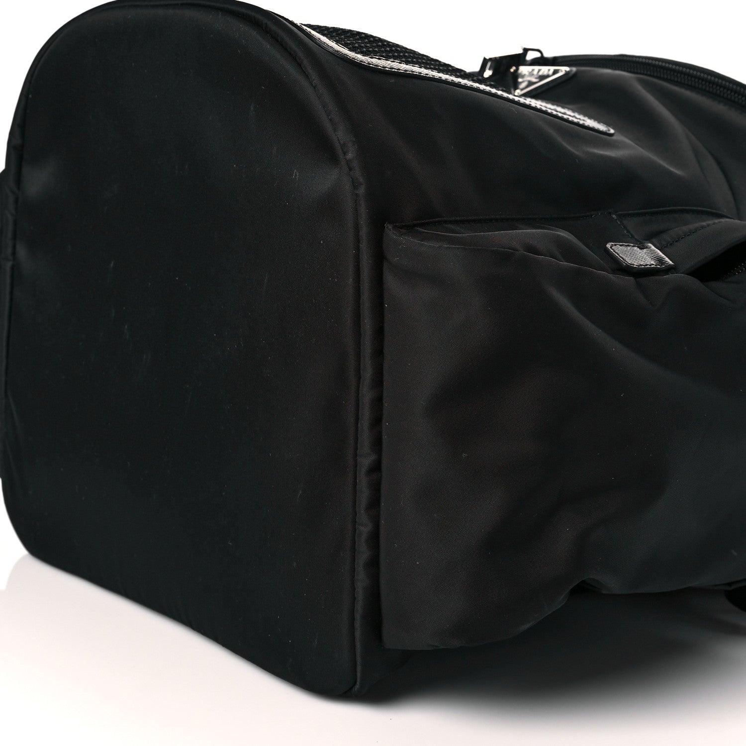 Prada Re-Nylon Saffiano Pet Carrier Backpack Black 8 of 10