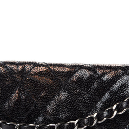 Chanel Crumpled Grained Calfskin Jumbo CC Crave Flap Black 8 of 14