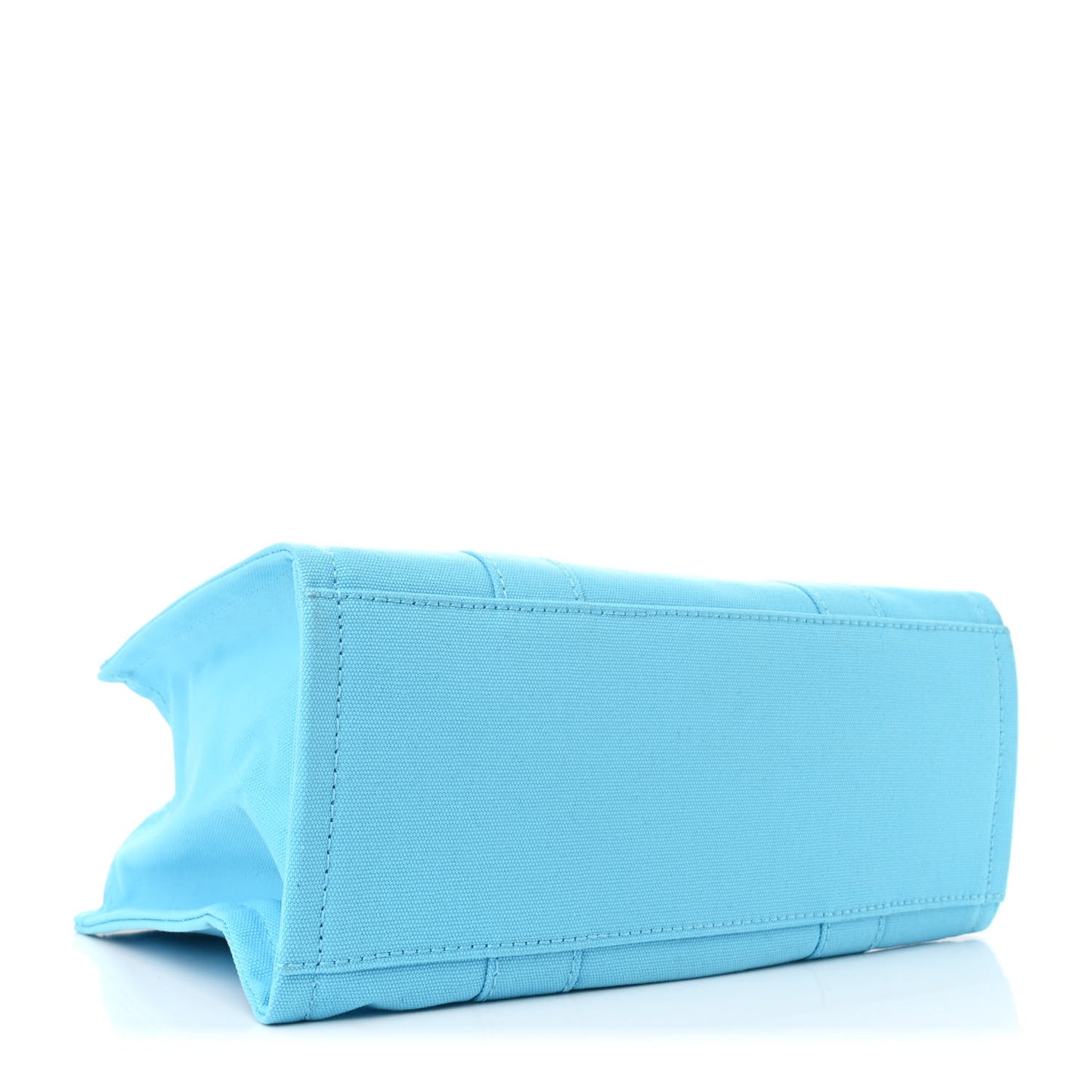 Cotton Canvas Medium The Traveler Tote Bag Aqua