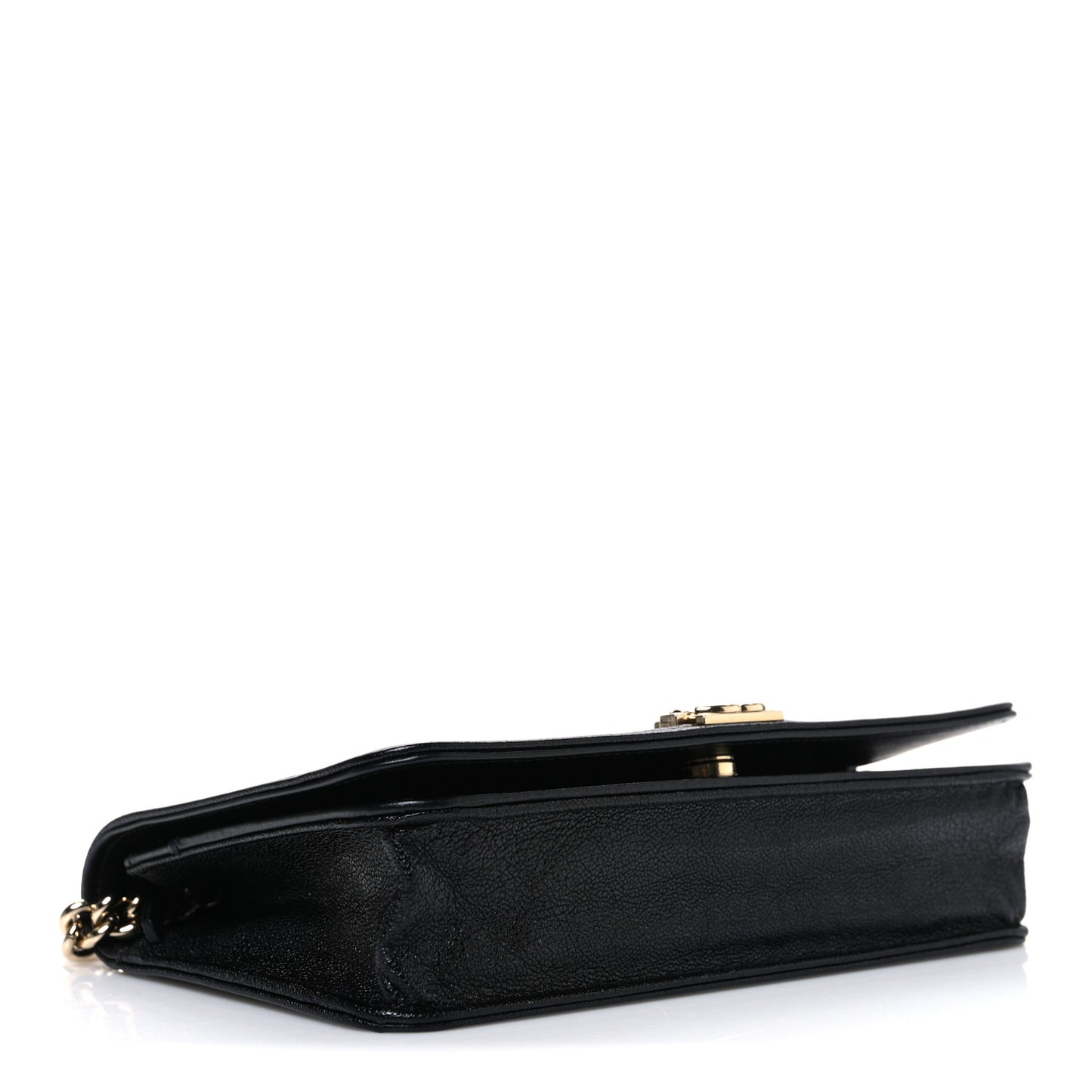 Caviar Quilted Boy Wallet On Chain WOC Black