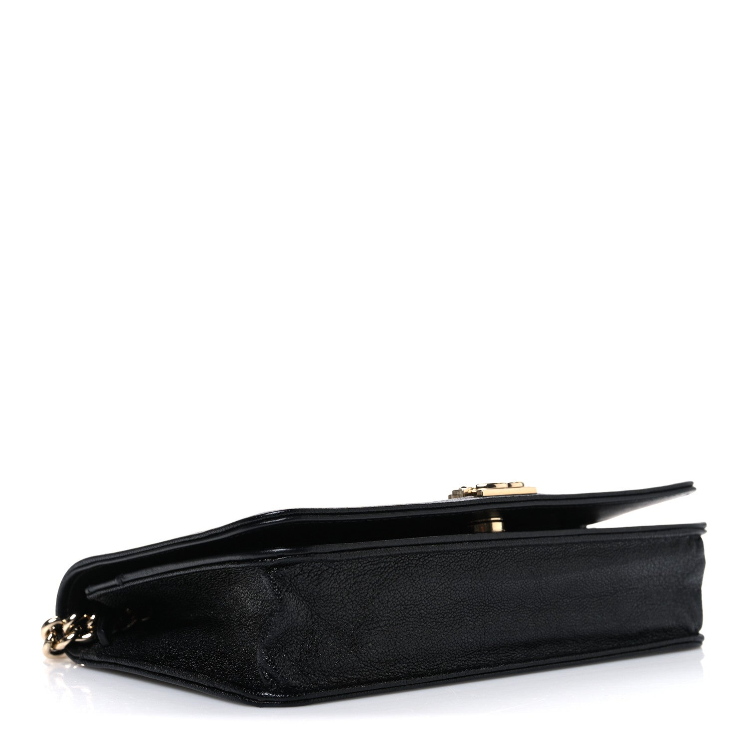 Chanel Caviar Quilted Boy Wallet On Chain WOC Black 4 of 12