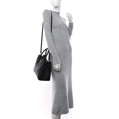Prada Saffiano Cuir Small Double Bag Black Mughetto 2 of 8