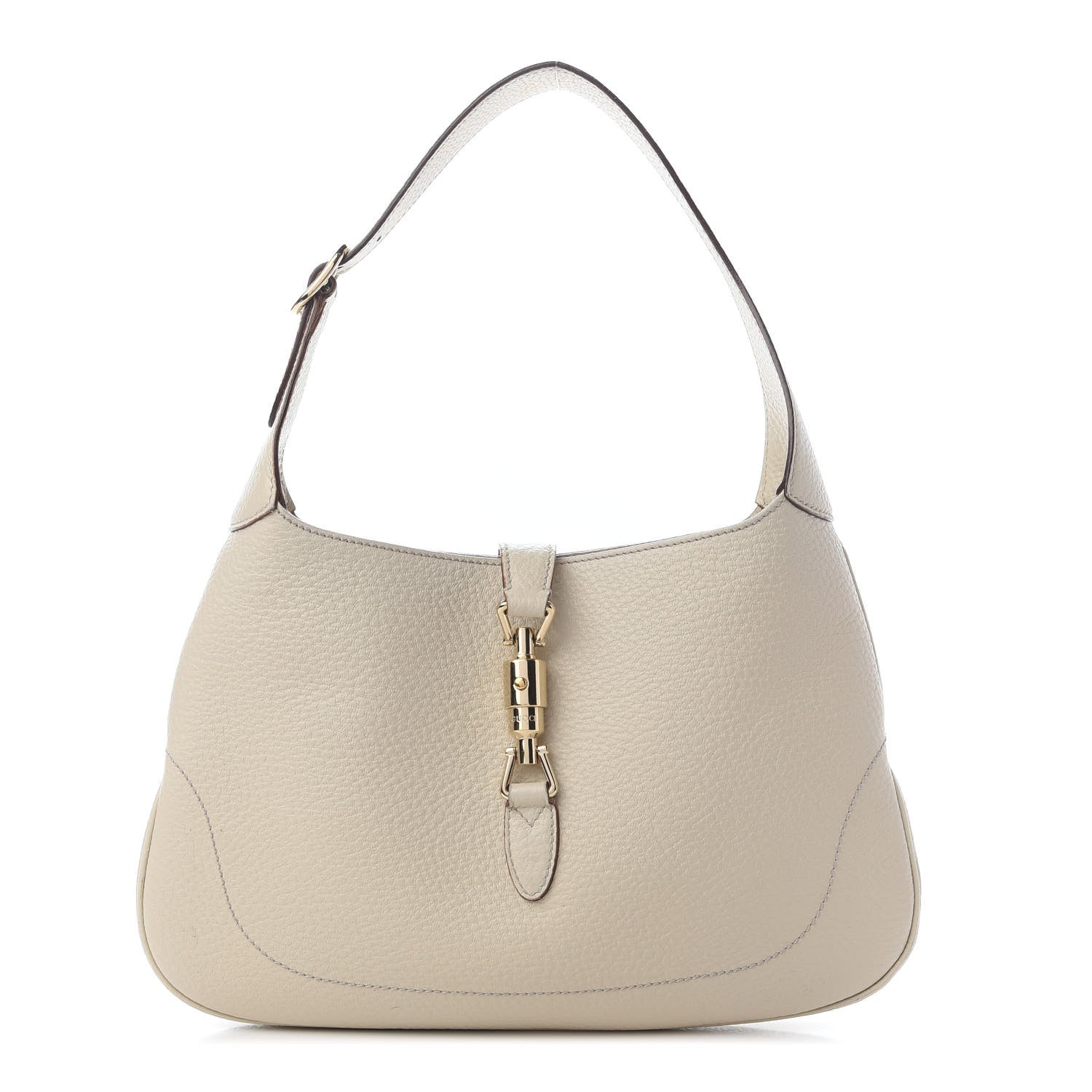 Gucci Calfskin Small Jackie O Hobo White 1 of 10