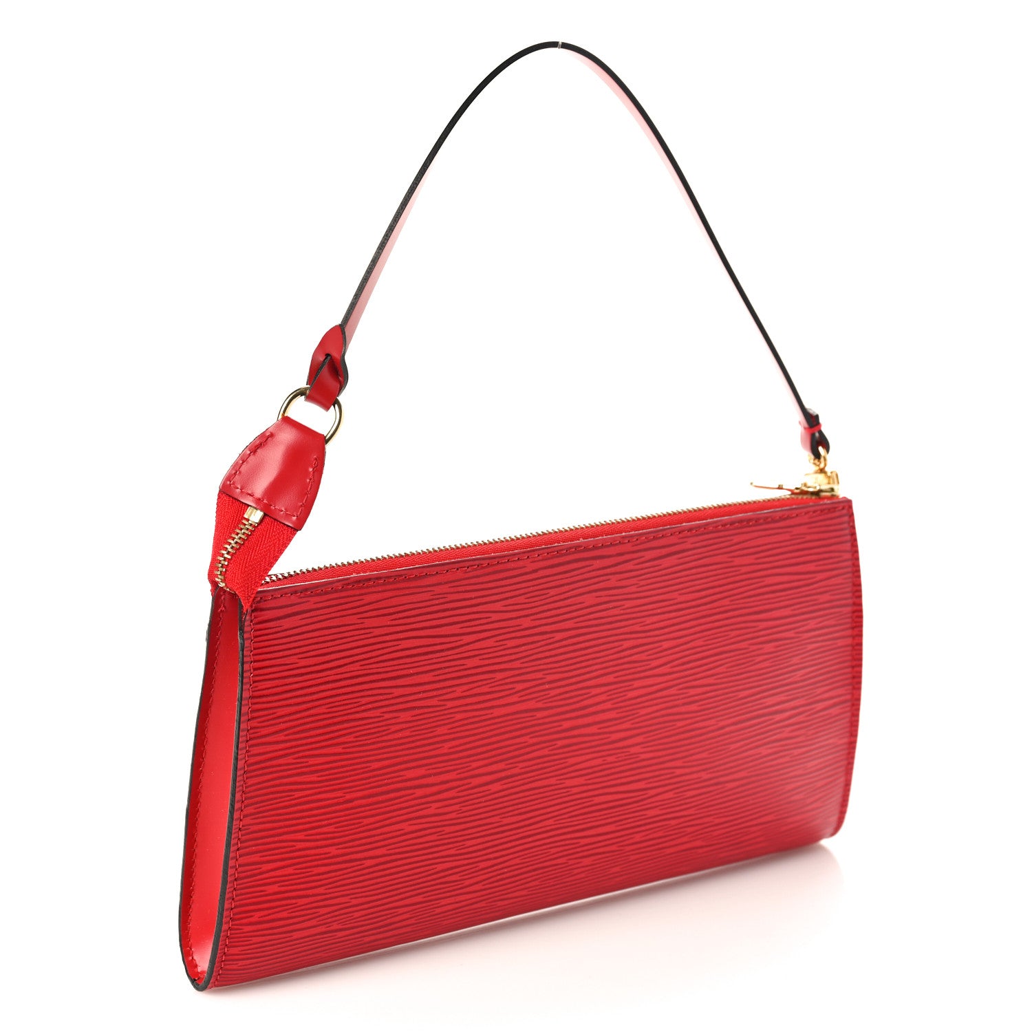 Louis Vuitton Epi Pochette Accessories 24 Castillan Red 3 of 10