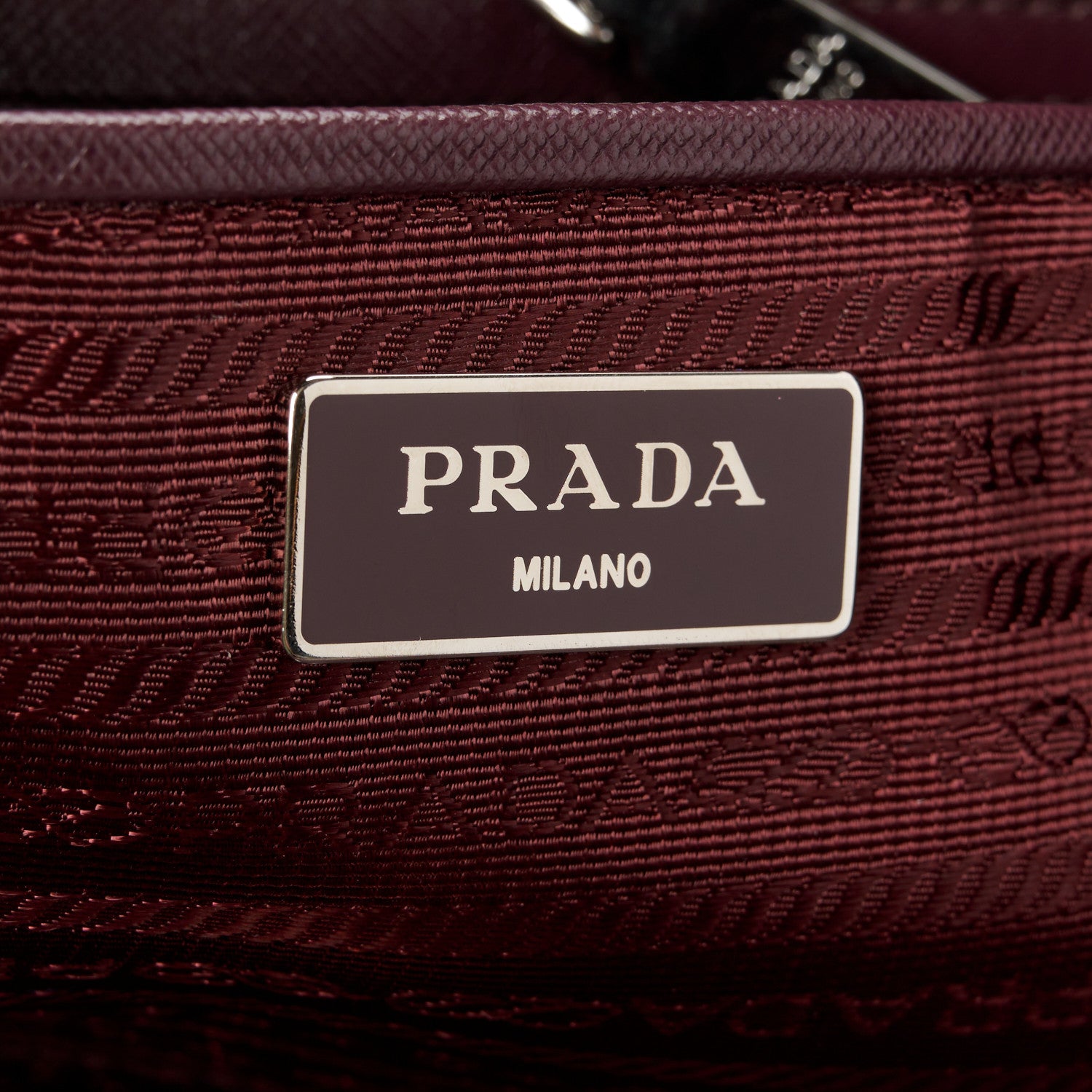 Prada Nylon Tessuto Impuntu Quilted Tote Granato 6 of 11