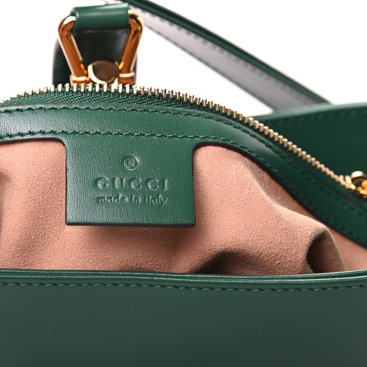 Gucci Boarded Dyana Lux Calfskin Small Jackie 1961 Hobo Emerald 6 of 10