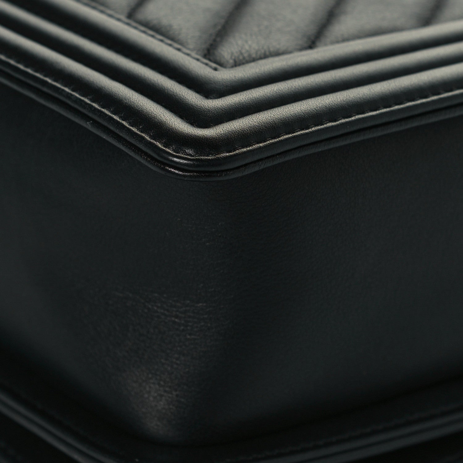 Chanel Calfskin Chevron Quilted New Medium Boy Flap Black 12 of 13