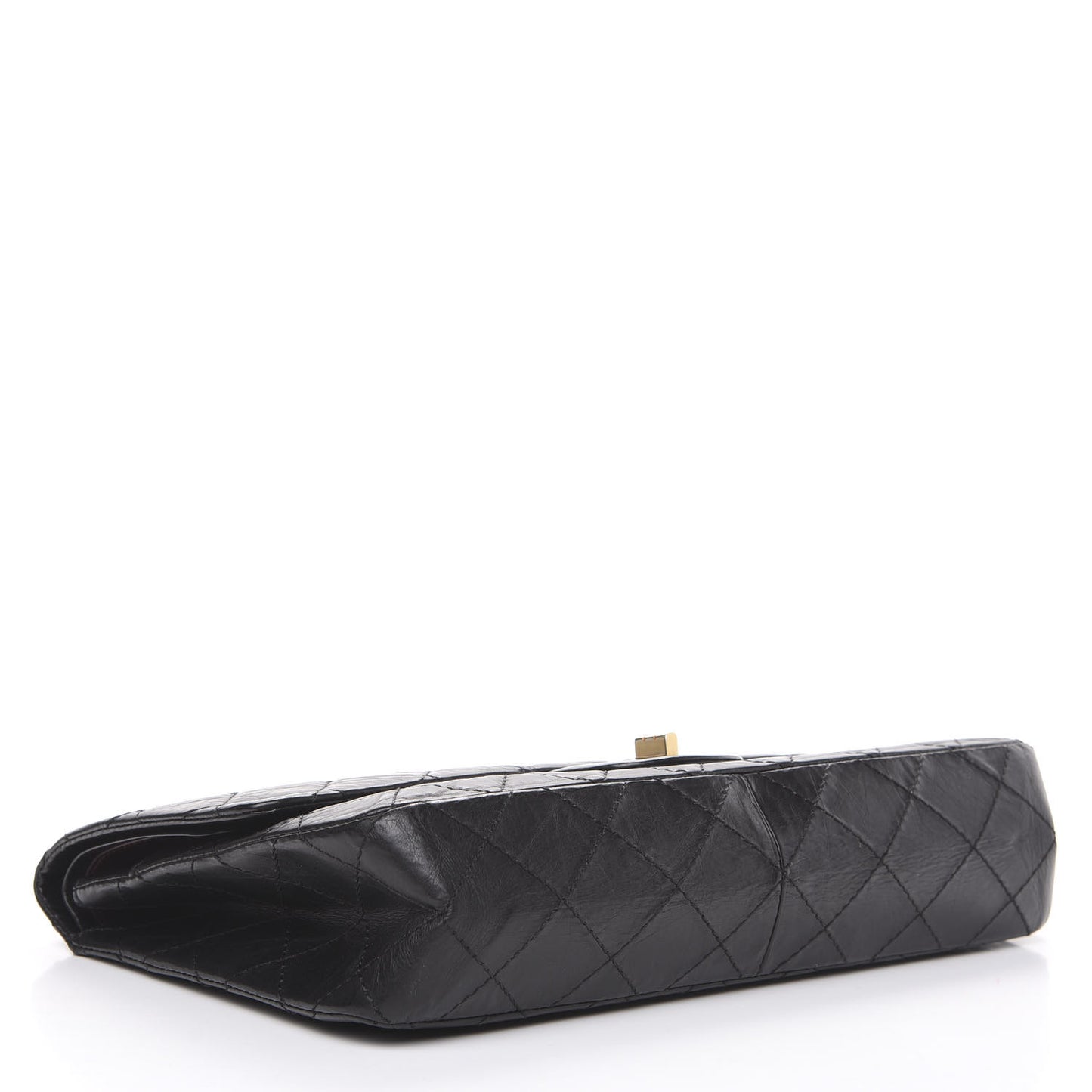 Aged Calfskin Quilted 2.55 Reissue 227 Flap Black