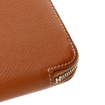 Hermes Epsom Silk'in Compact Wallet Gold 7 of 7