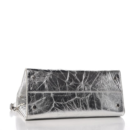 Christian Dior Metallic Calfskin Large Diorever Flap Silver 4 of 10