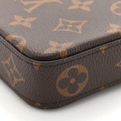 Louis Vuitton Monogram Pochette Felicie Chain Wallet Fuchsia 13 of 15