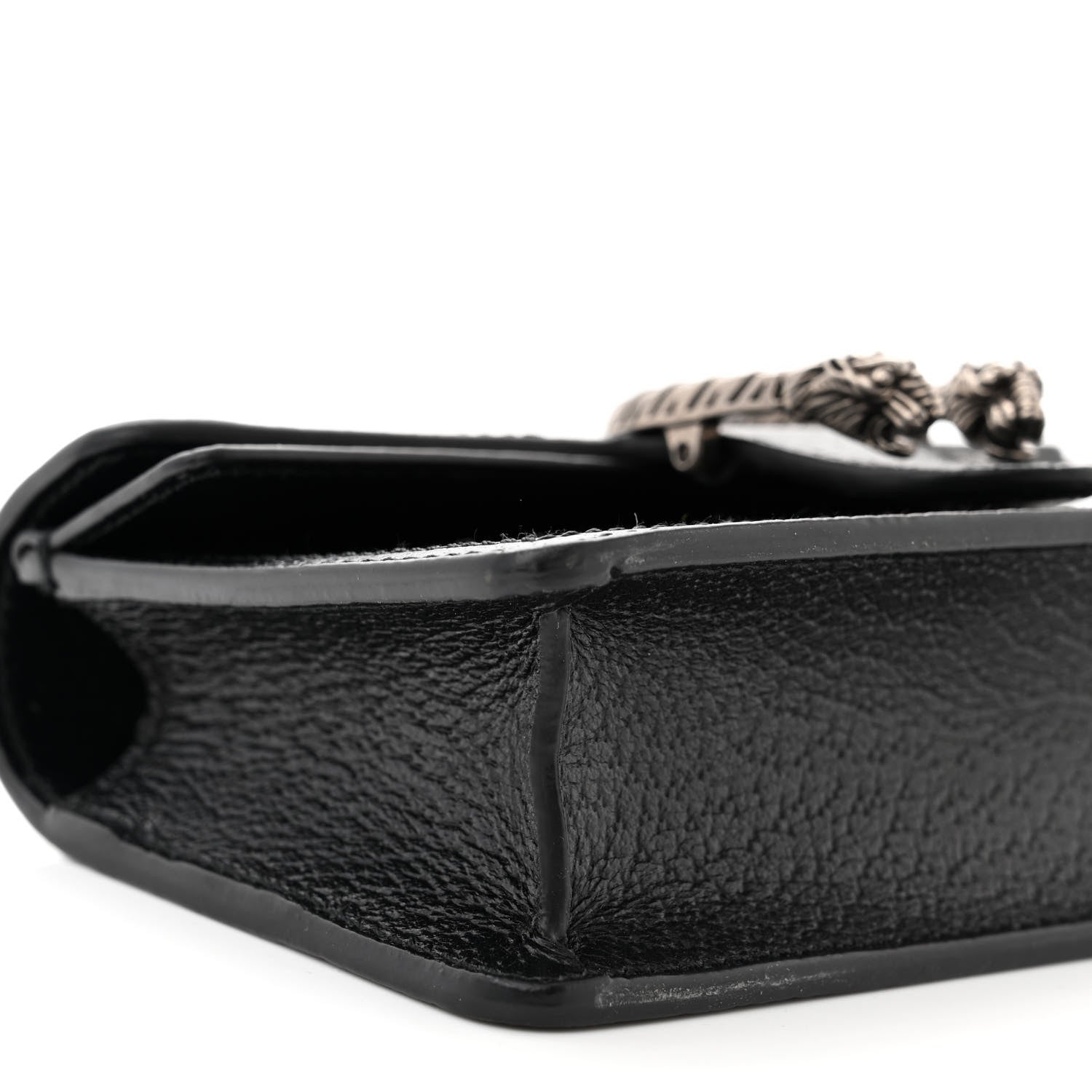 Gucci Jacquard Black Denim GG Monogram Super Mini Dionysus Shoulder Bag Black Ivory 8 of 9