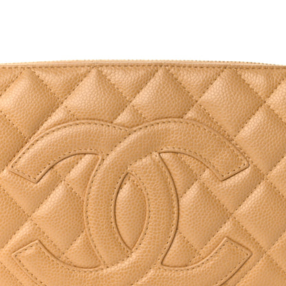 Chanel Caviar Quilted Timeless CC Shoulder Bag Beige 8 of 10