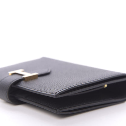 Hermes Epsom Bearn Compact Wallet Black 8 of 11
