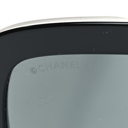 Chanel Acetate Square Heart Sunglasses 5479-A Black 7 of 8