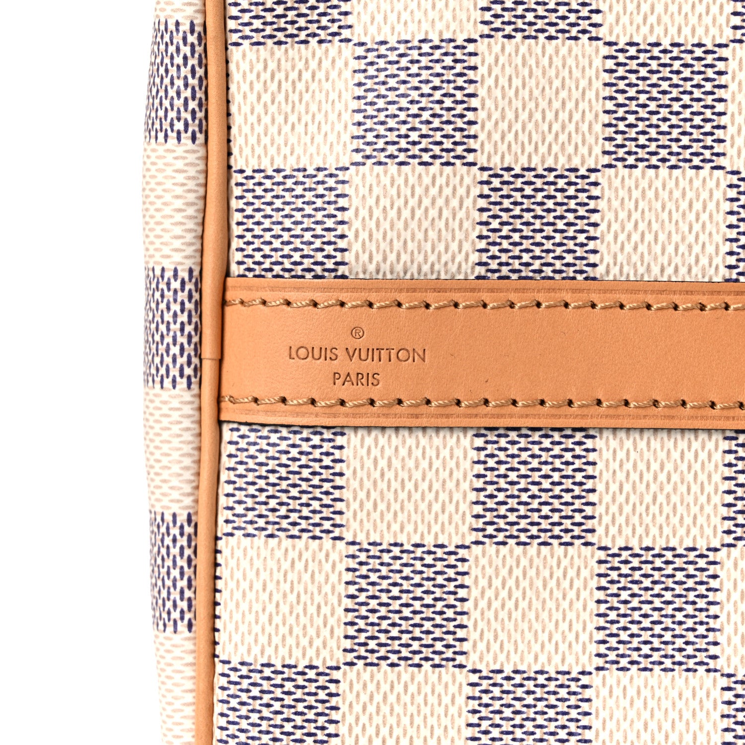 Louis Vuitton Damier Azur Braided Speedy Bandouliere 30 Blue 7 of 17
